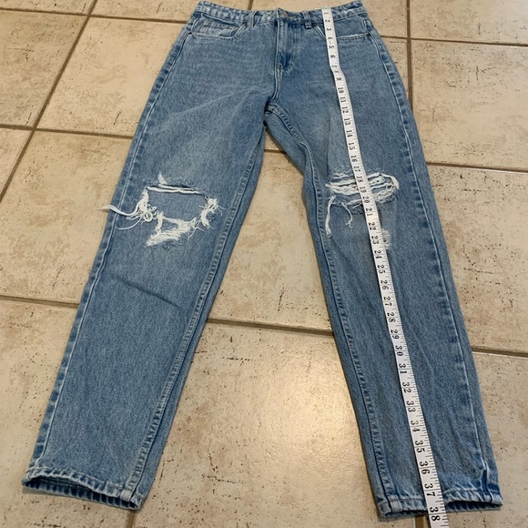 💜 Refuge Mom Vintage High Rise Distressed Denim Jeans - Size 3 - Picture 4 of 6